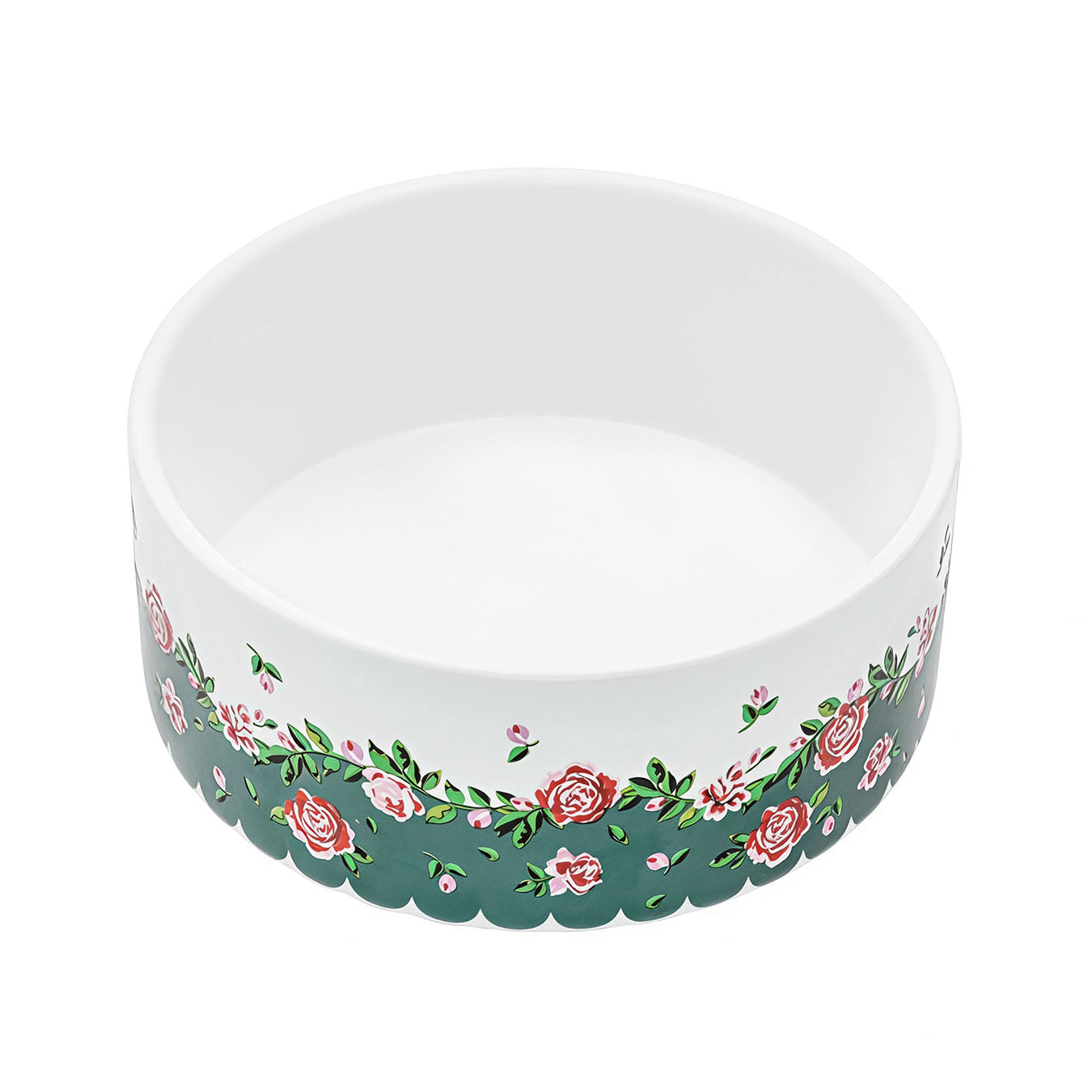 Cath Kidston Dolly Rose Ceramic Pet Bowl Small/Medium