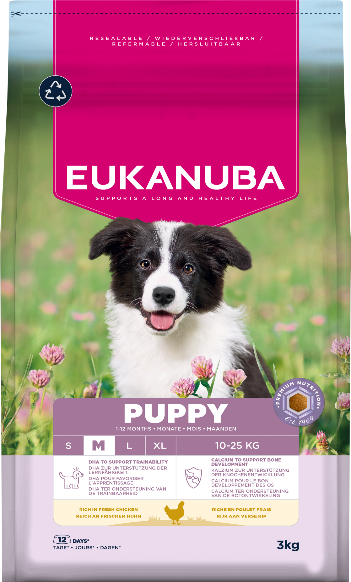 Eukanuba Dog Puppy Medium Chicken 3kg