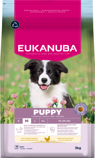 Eukanuba Dog Puppy Medium Chicken 3kg