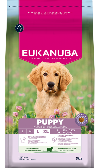 Eukanuba Dog Puppy & Junior Large Lamb & Rice 3kg