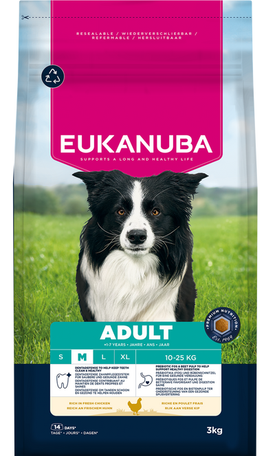 Eukanuba Dog Adult Medium Chicken 3kg