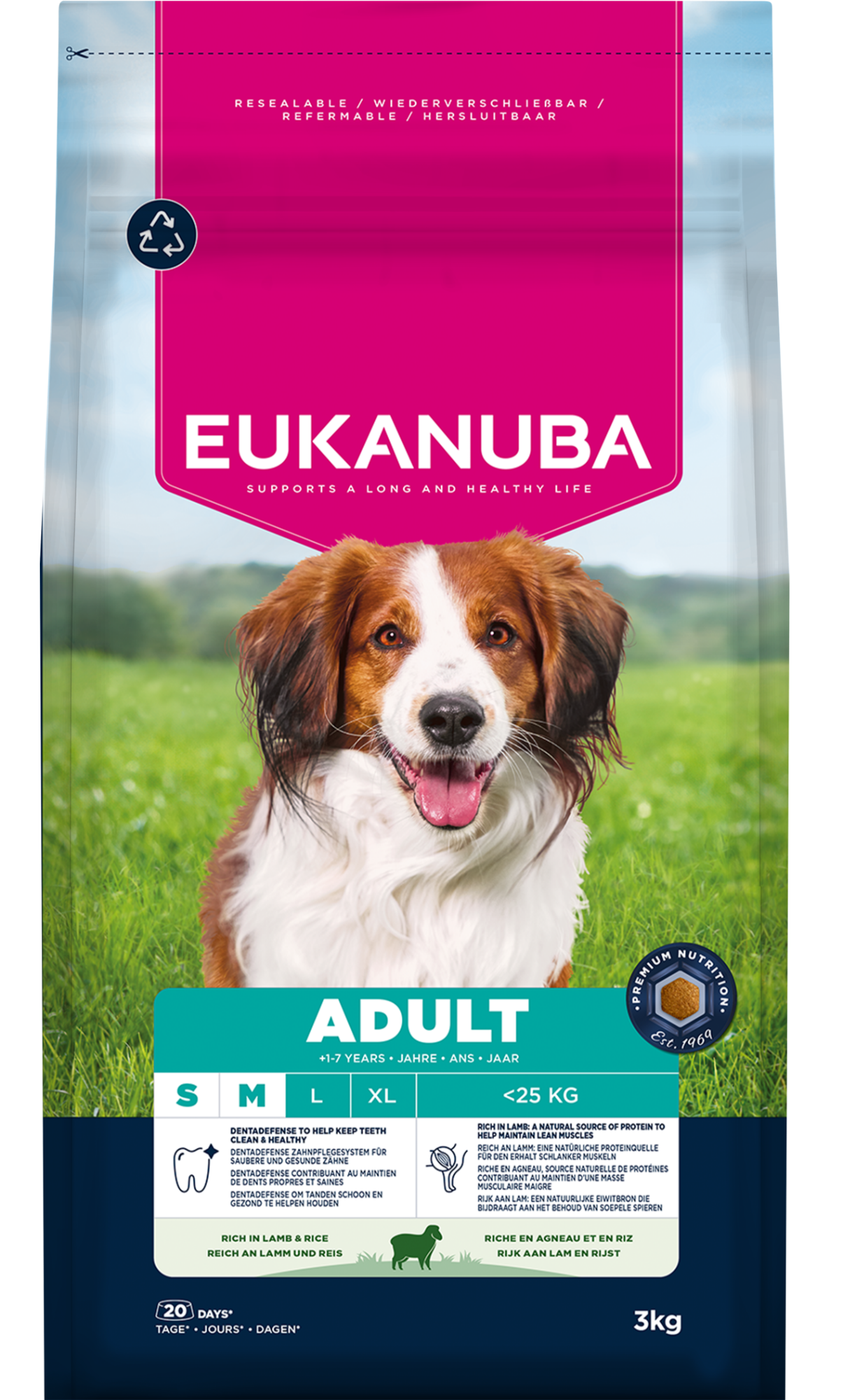 Eukanuba Dog Adult Small/Medium Lamb & Rice 3kg