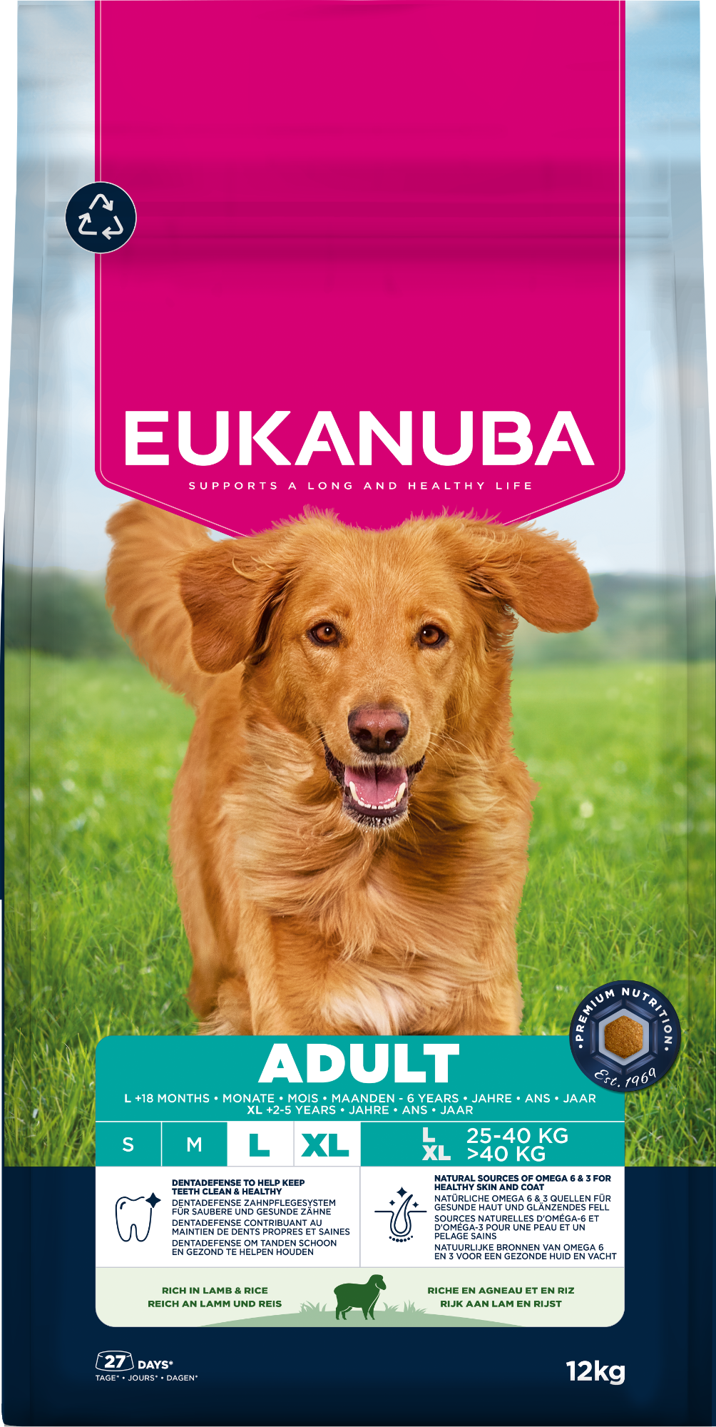 Eukanuba Dog Adult Large Lamb & Rice 12kg
