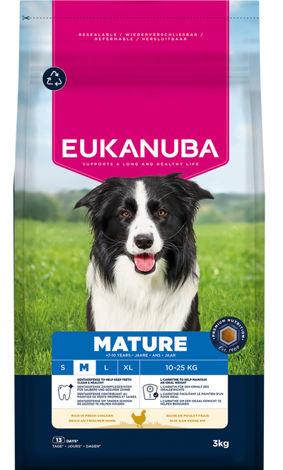 Eukanuba Dog Mature Medium Chicken 3kg