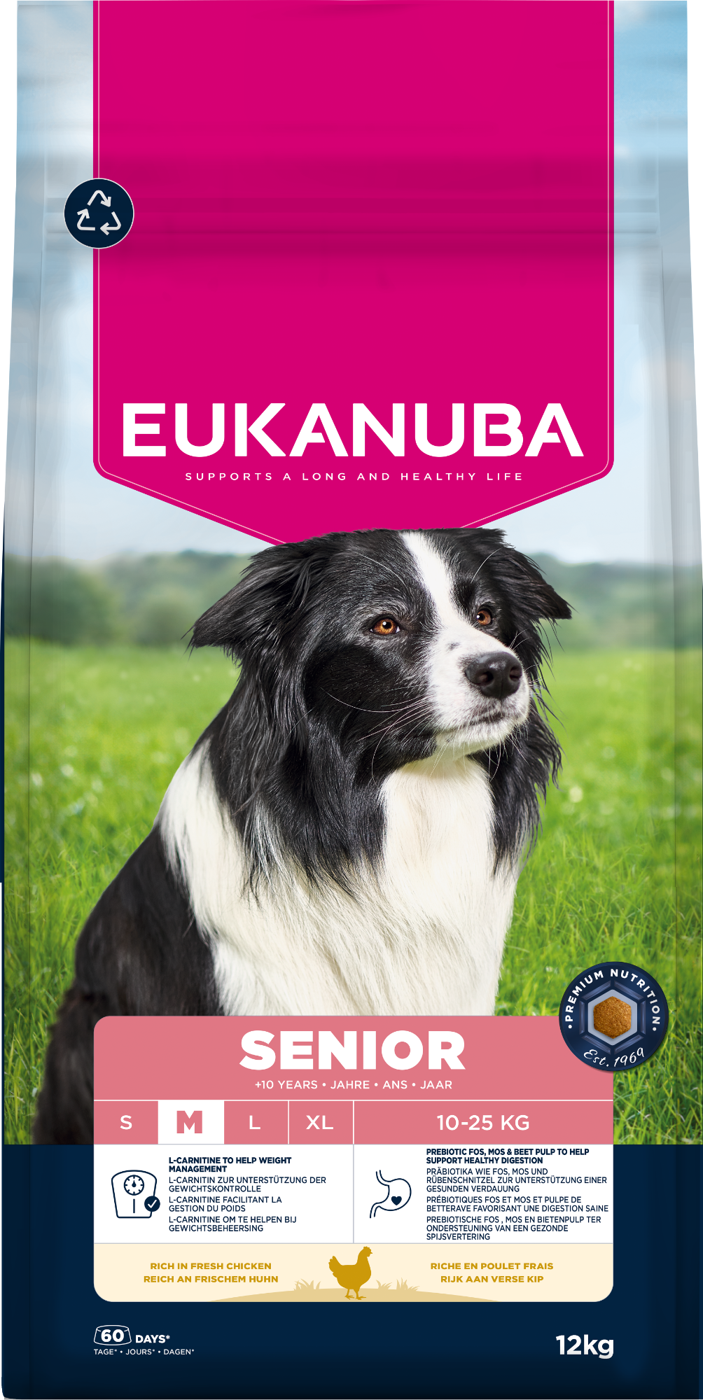 Eukanuba Dog Senior Medium Chicken 12kg