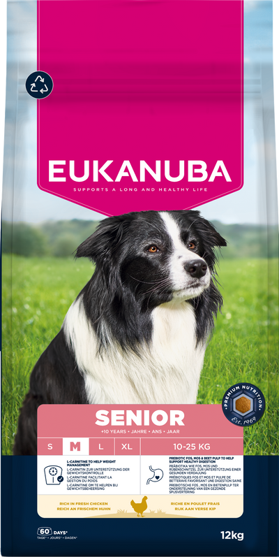 Eukanuba Dog Senior Medium Chicken 12kg