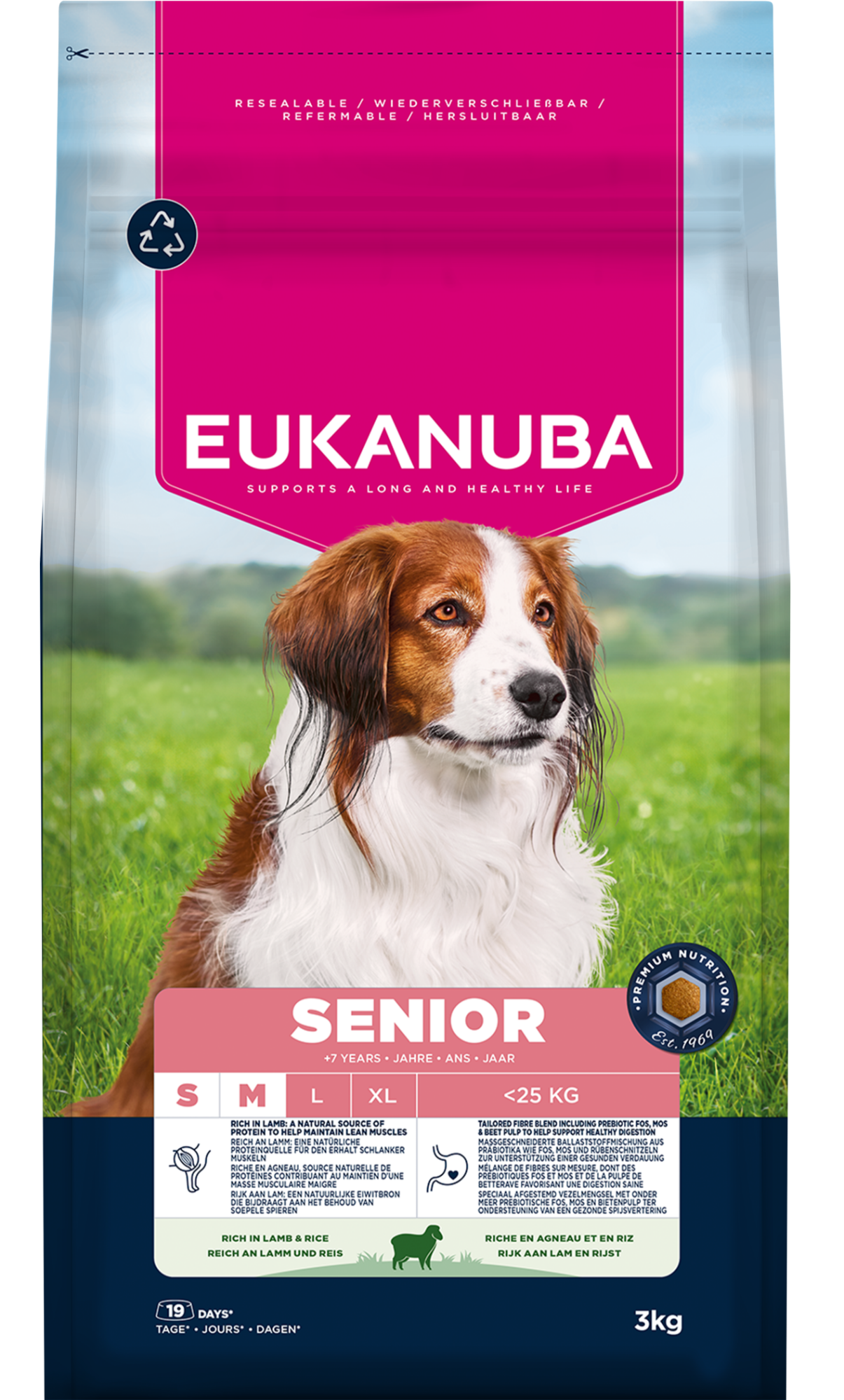 Eukanuba Dog Senior Small/Medium Lamb & Rice 3kg