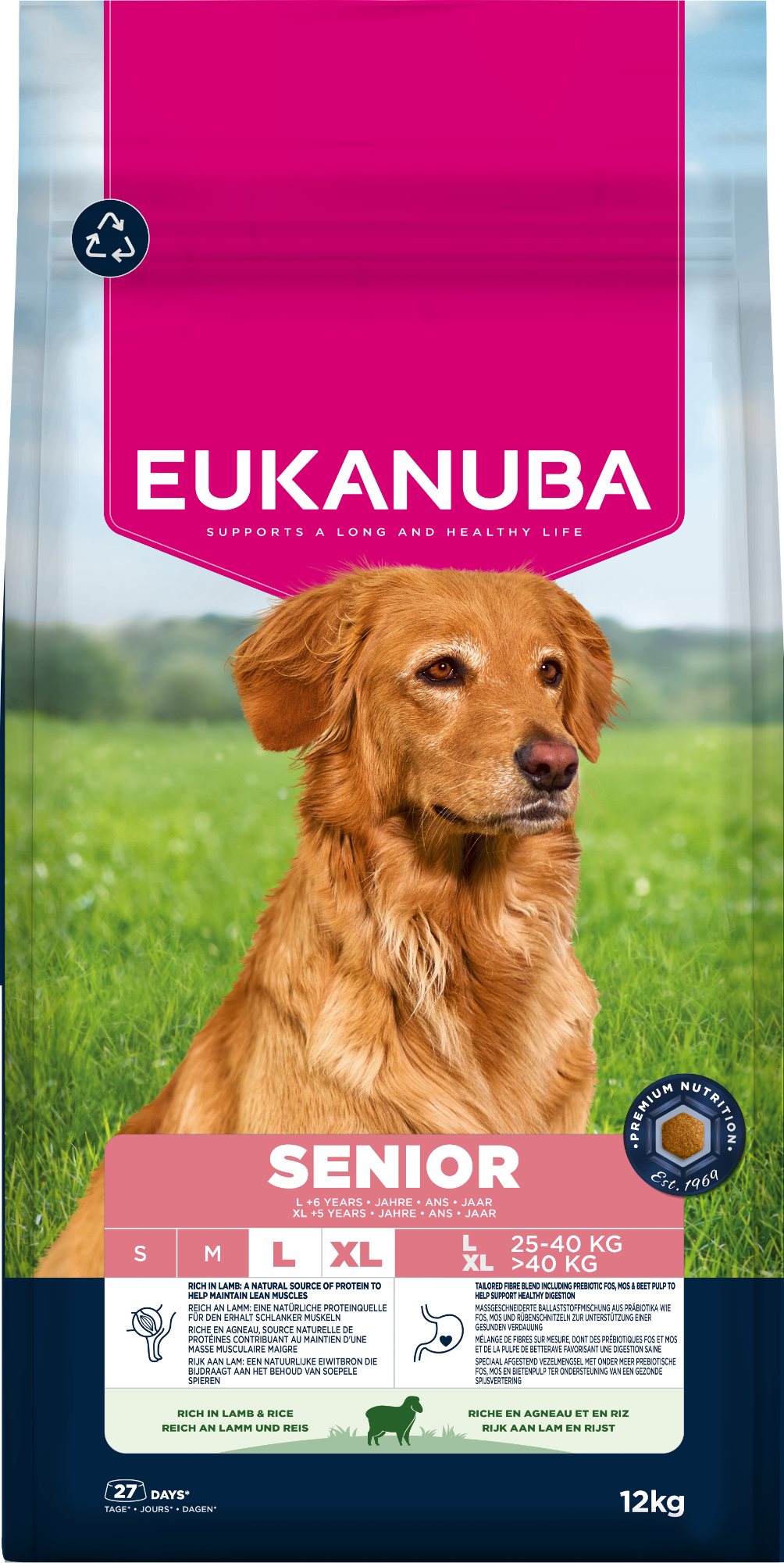 Eukanuba Dog Senior Large Lamb & Rice 12kg