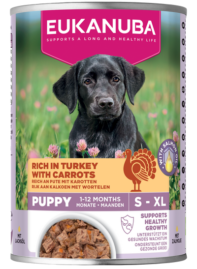 Eukanuba Dog Can Life Care Puppy All Breeds Turkey & Carrot 400g