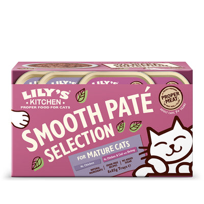 Lily’s Kitchen Smooth Paté Multipack Complete Mature Cat Food 8x85g