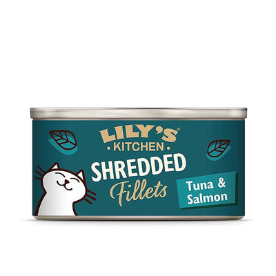 Lily’s Kitchen Shredded Fillets in Broth Tuna with Salmon for Adult Cats 70g