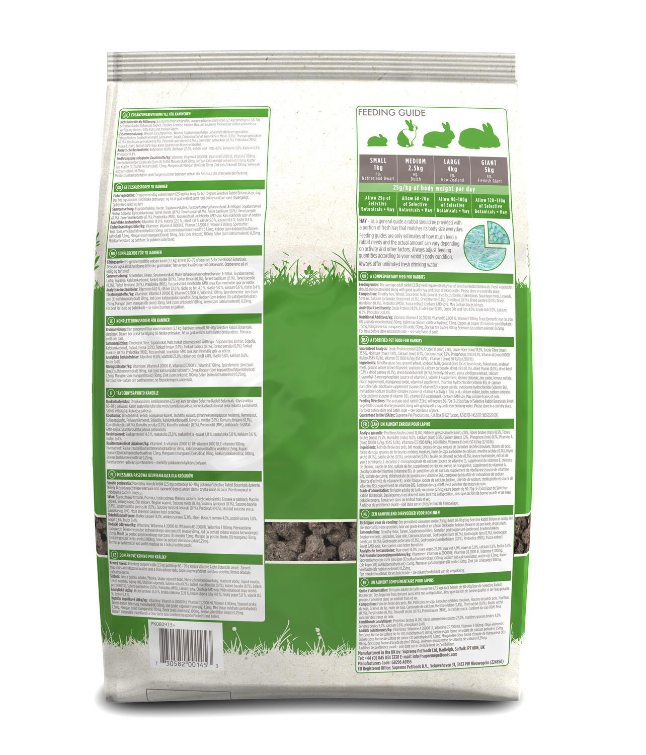 Supreme Science Selective Botanicals Rabbit 1.5kg