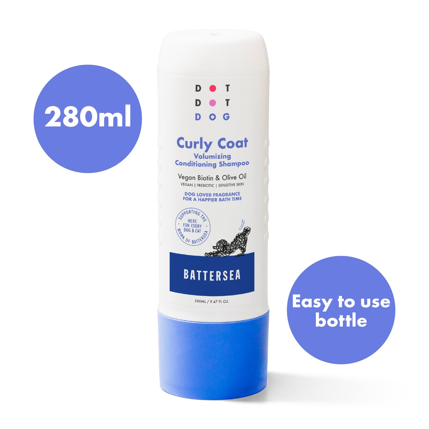 DotDotPet Curly Coat Conditioning Shampoo - Battersea