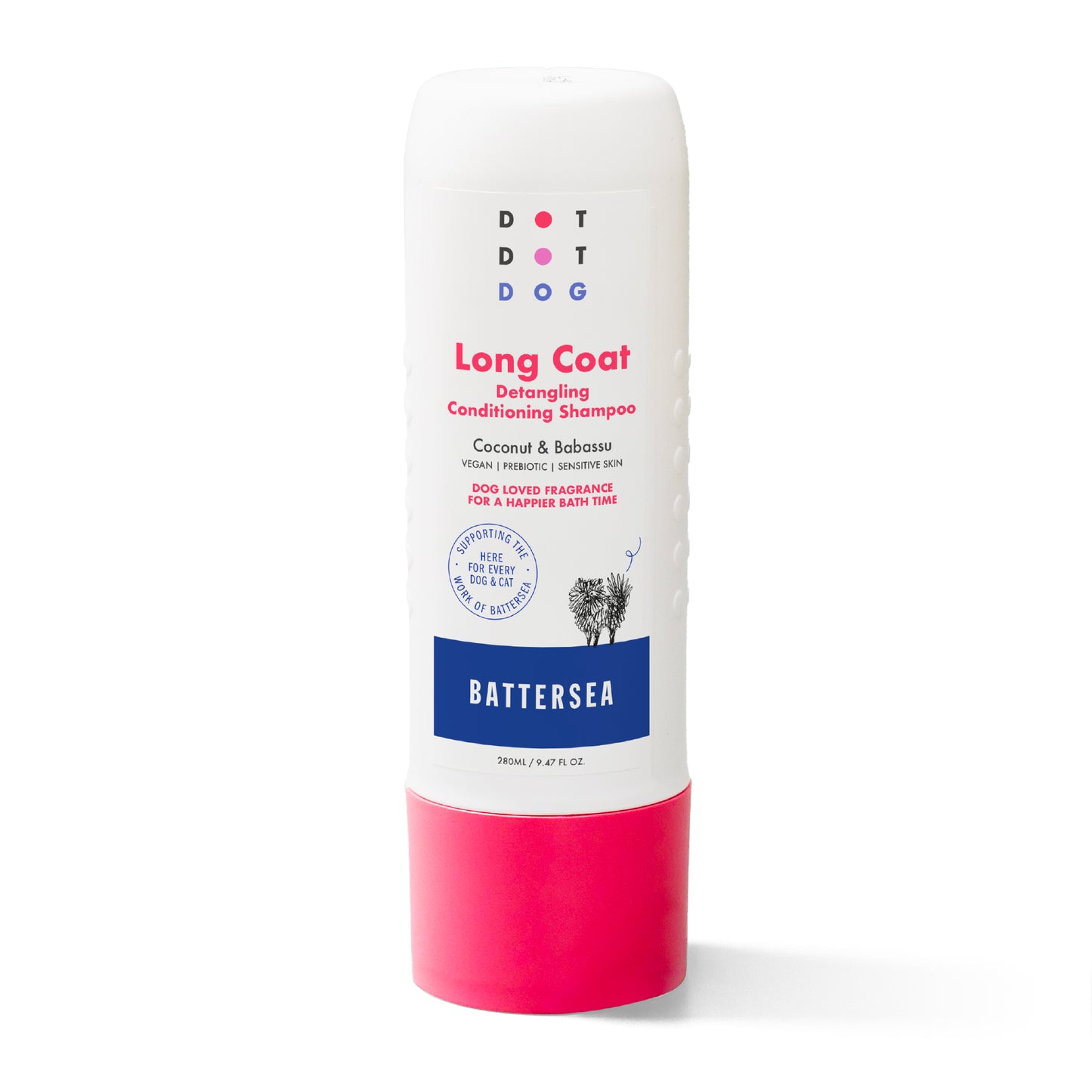 DotDotPet Long Coat Detangling Conditioning Shampoo - Battersea