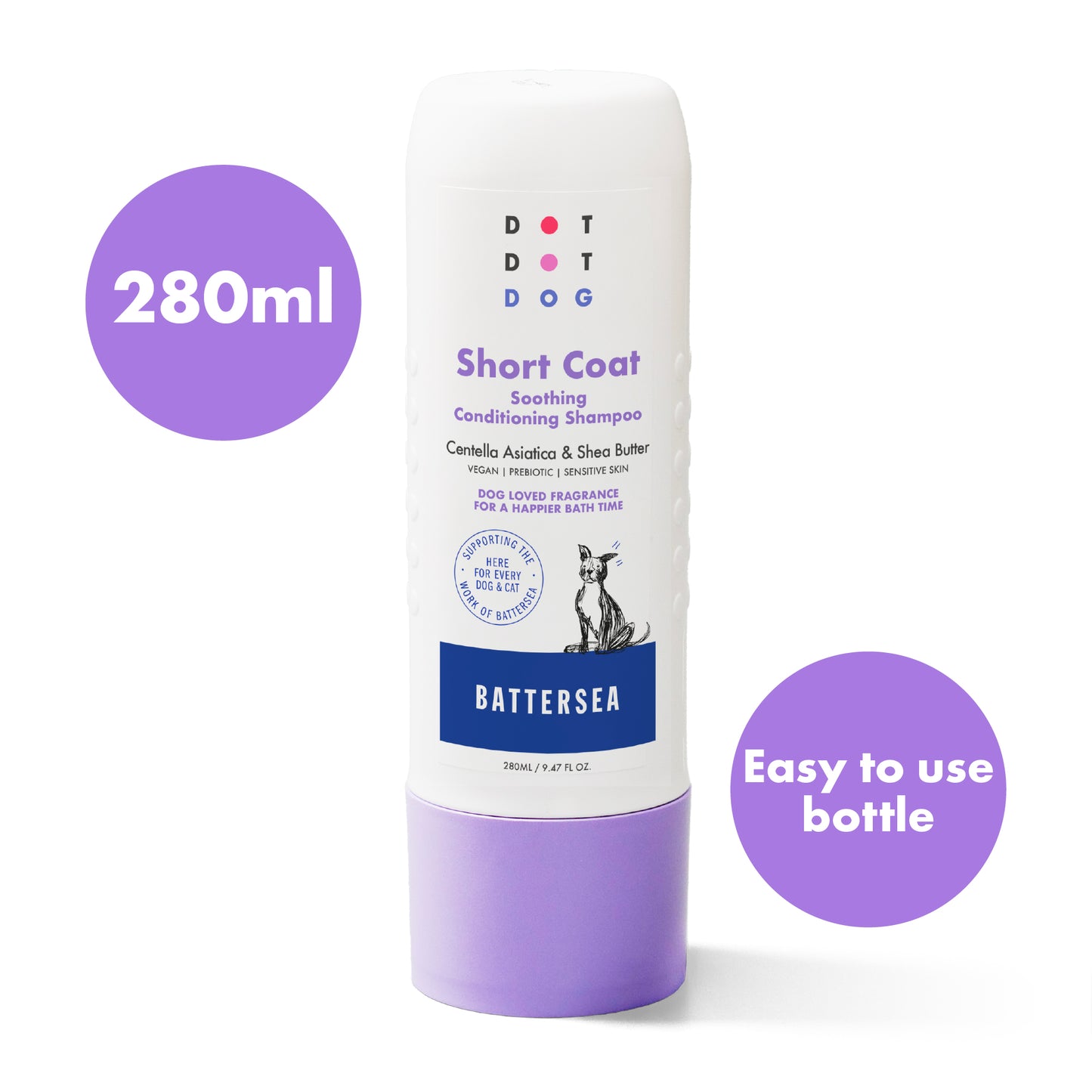 DotDotPet Short Coat Conditioning Shampoo - Battersea