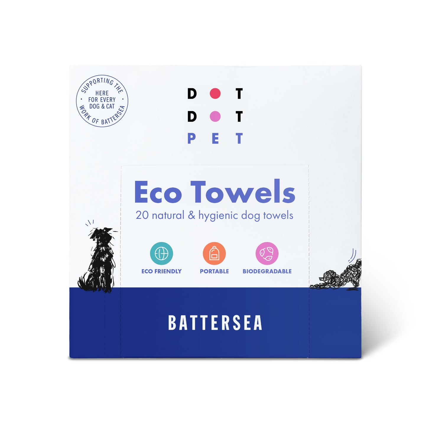 DotDotPet Eco Dog Towels x 20 - Battersea