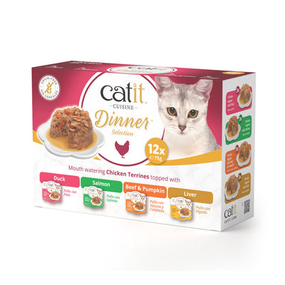Catit Chicken Dinner Variety Pack 12x75g