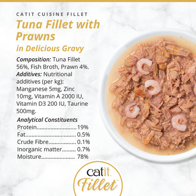 Catit Tuna Fillet with Prawns 75g
