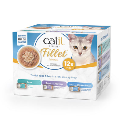 Catit Tuna Fillet Variety Pack 12x75g