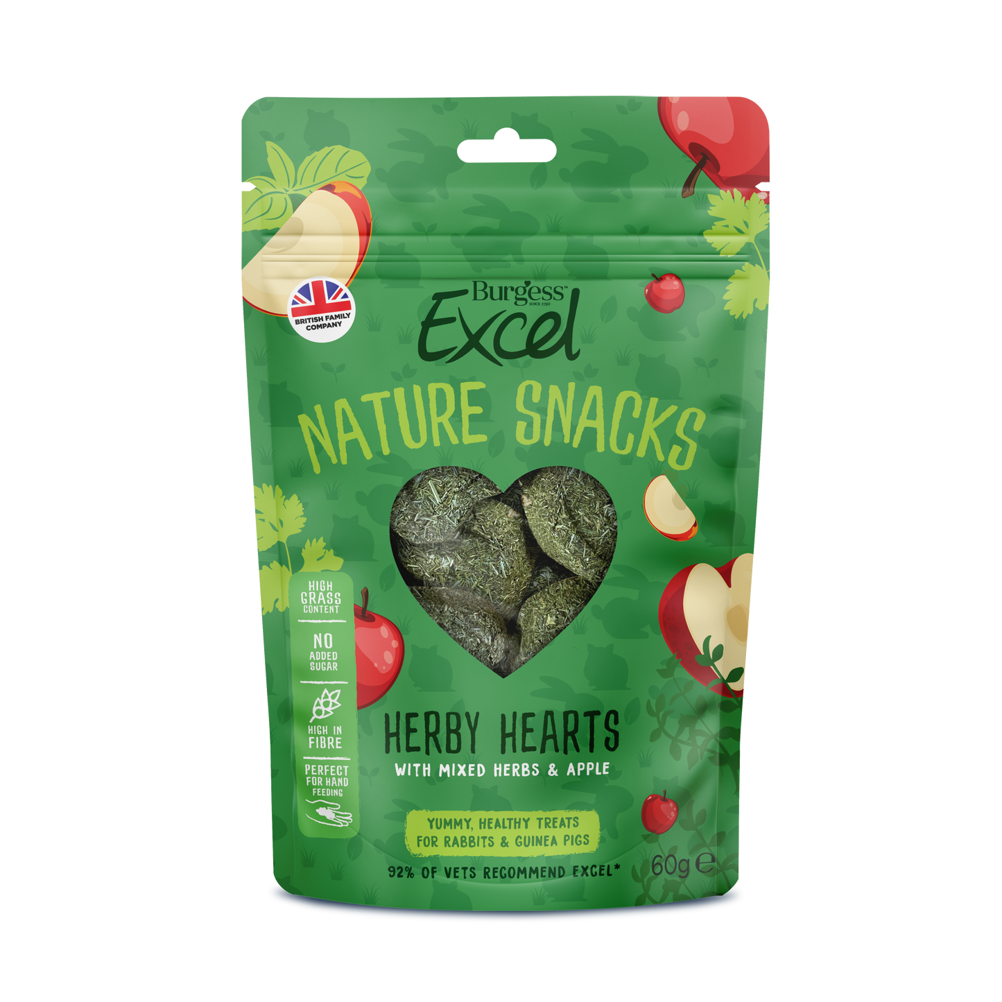 Burgess Excel Herby Hearts 60g