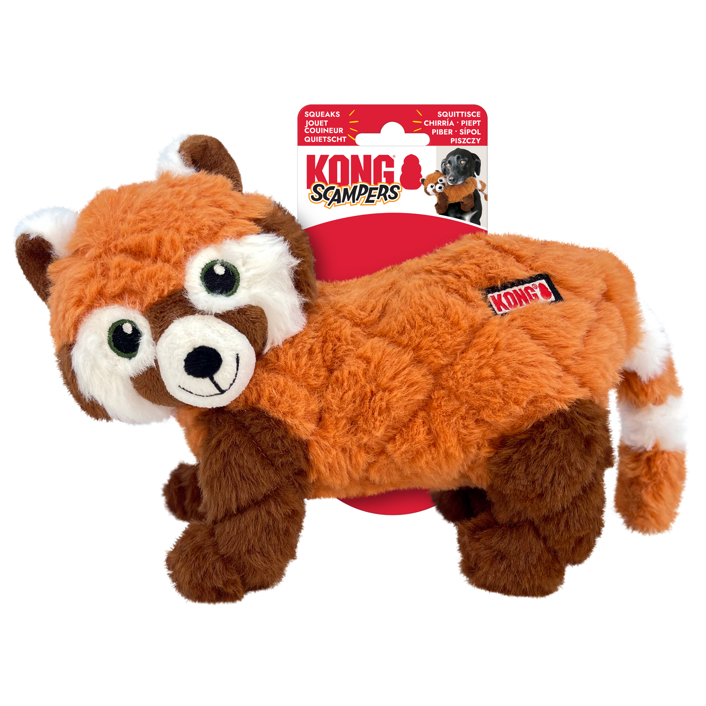 KONG Scampers Red Panda Medium