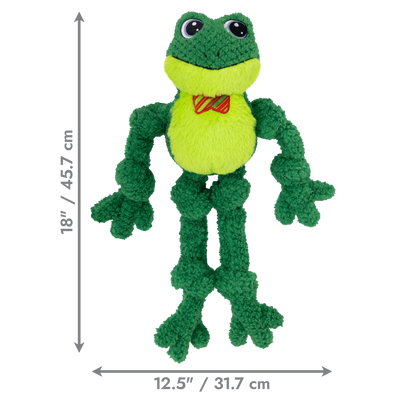 KONG Holiday Knots Bow Tie Frog Large/Extra Large