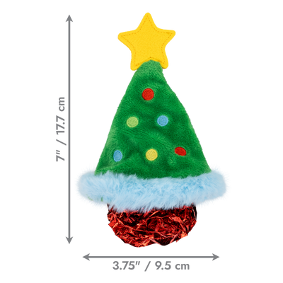KONG Holiday Crackles Christmas Tree Green