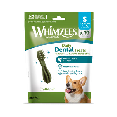 Whimzees Trial Pack Toothbrush Small 10 Pieces