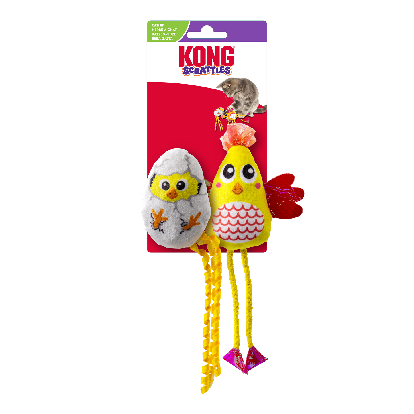 KONG Scrattles Chicken 2-pk