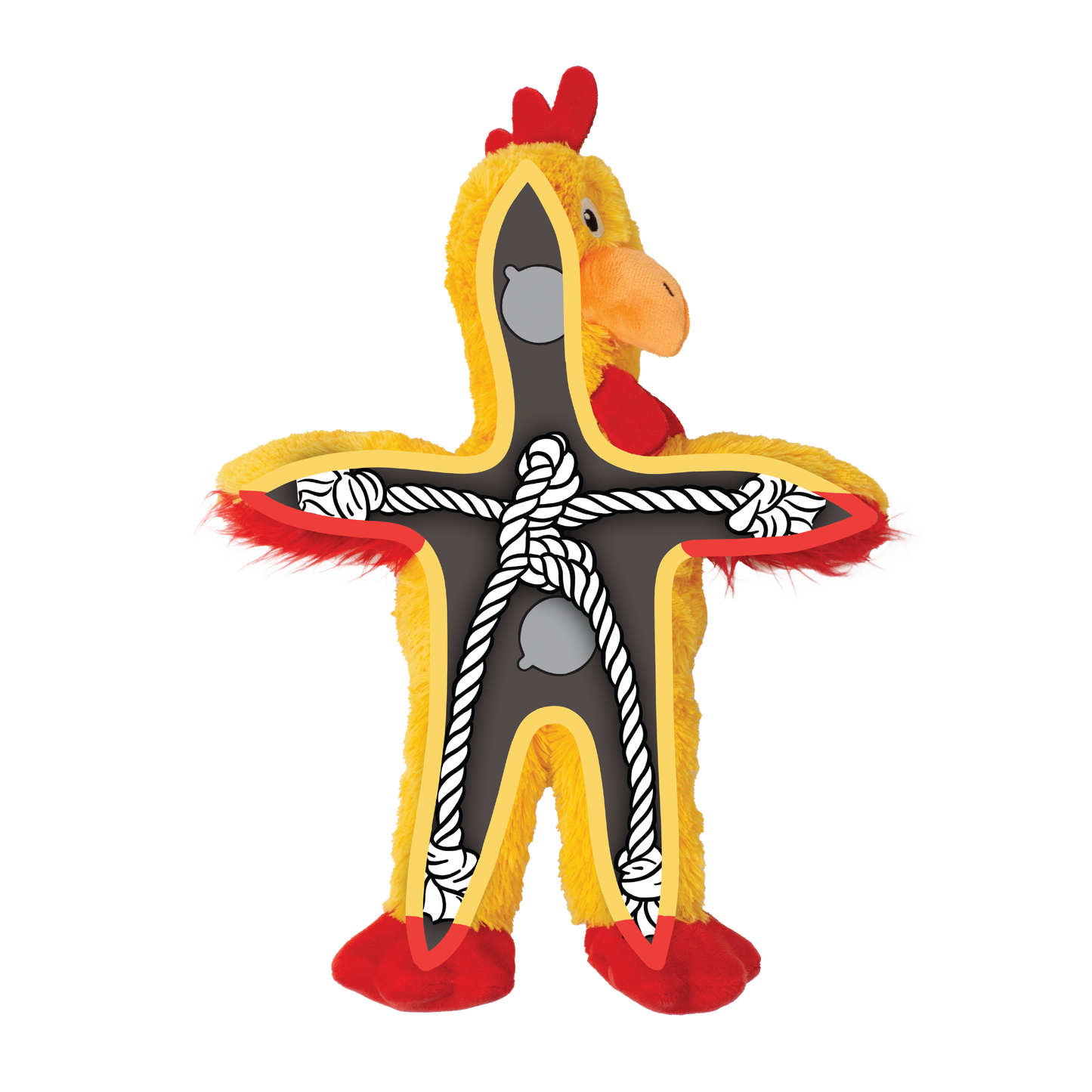 KONG Knots Chicken Small