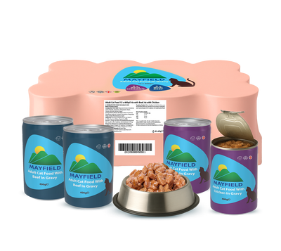 Mayfield Cat Food 12 x 400g (6x Chicken/6x Beef)