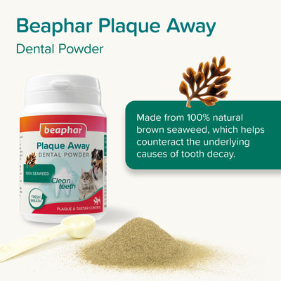 Beaphar Plaque Off Dental Powder for Dogs & Cats 80g