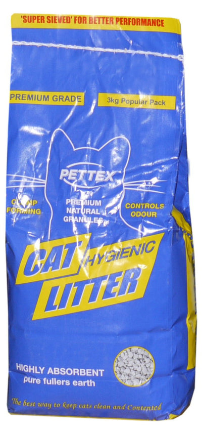 Pettex Premium Grey Cat Litter Granules 3kg