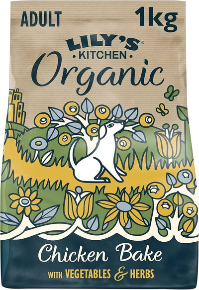 Lily's Kitchen Dog Organic Chicken Bake Adult Dry Food 1kg