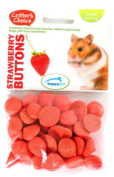 Critter's Choice Strawberry Buttons 40g