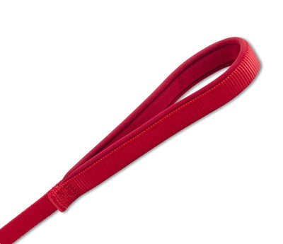 Viva Nylon Padded Snap Lead Red 25mm X1.8m