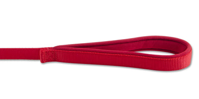 Viva Nylon Padded Snap Lead Red 25mm X1.8m