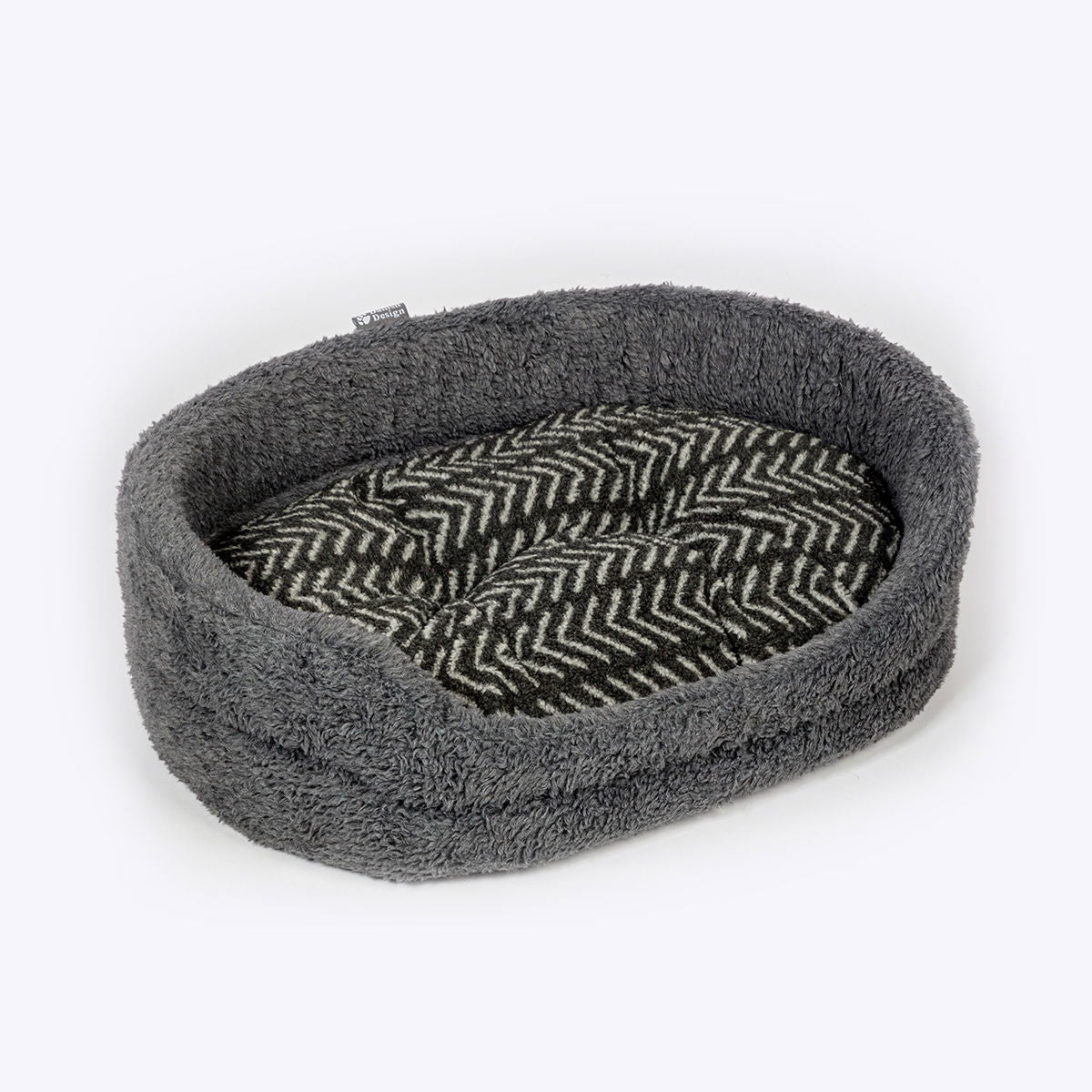 Fleece Charcoal Arrows Slumber Bed 30"