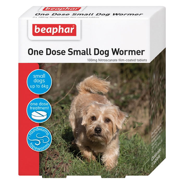 Beaphar Small Dogs & Puppies One Dose Wormer 3 Tablets
