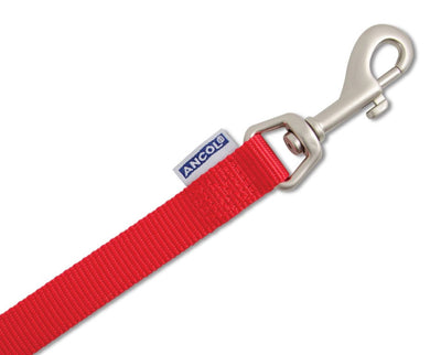 Viva Nylon Padded Snap Lead Red 19mm X1m