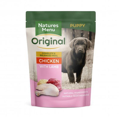 Natures Menu Dog Puppy Pouch With Chicken Lamb & Rice 300g