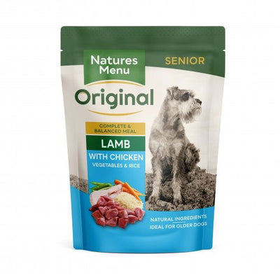 Natures Menu Dog Senior Pouch With Lamb Veg & Rice 300g