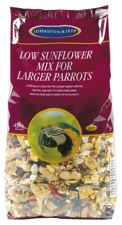 J&j Large Parrot Low Sunflower Blend 2kg