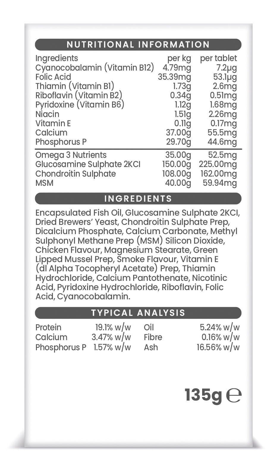 Vetzyme Dog High Strength Flexible Joint 90 Tablets