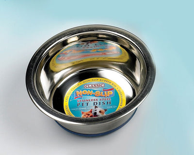 Super Prem S/Steel Non Slip Dish 400ml (135mm Dia)