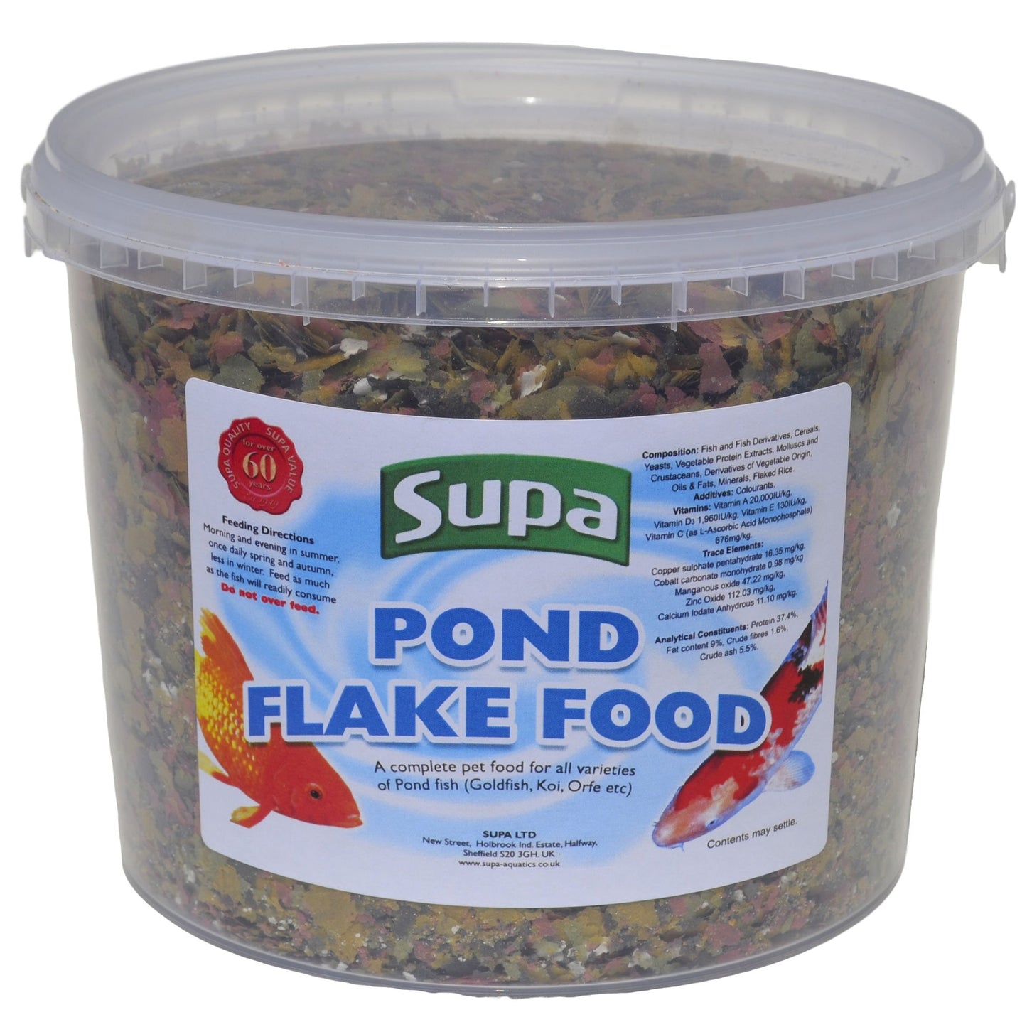 Supa Pond Flake Food 3 Litre