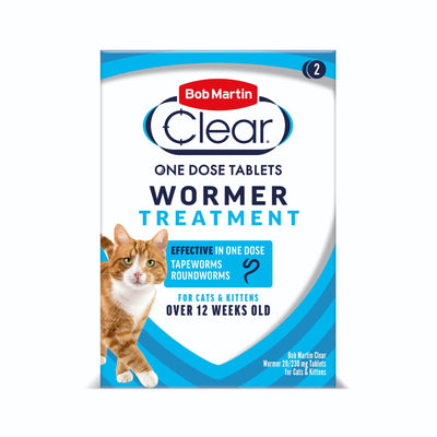 Bob Martin Dewormer Cat & Kitten 2in1  2tablets