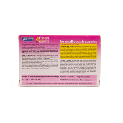 4fleas Tablets - Small Dogs & Puppies Upto 11kg 6 Tablets