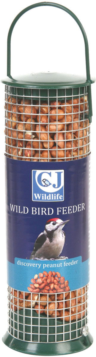 Cj Discovery Plastic Hanging Peanut Feeder Green 21cm