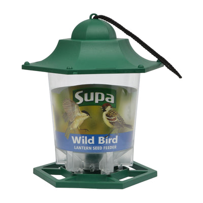 Supa Plastic Lantern Seed Feeder Green